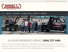 Tablet Screenshot of darleysplumbing.com